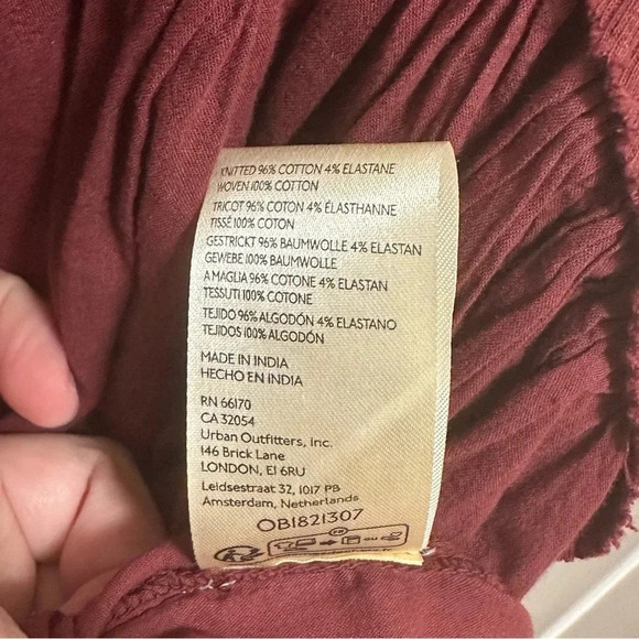 Free People Lyrical Tunic Mulberry Slouchy Boho Ribbed Long Sleeves Flowy Small - Picture 7 of 7